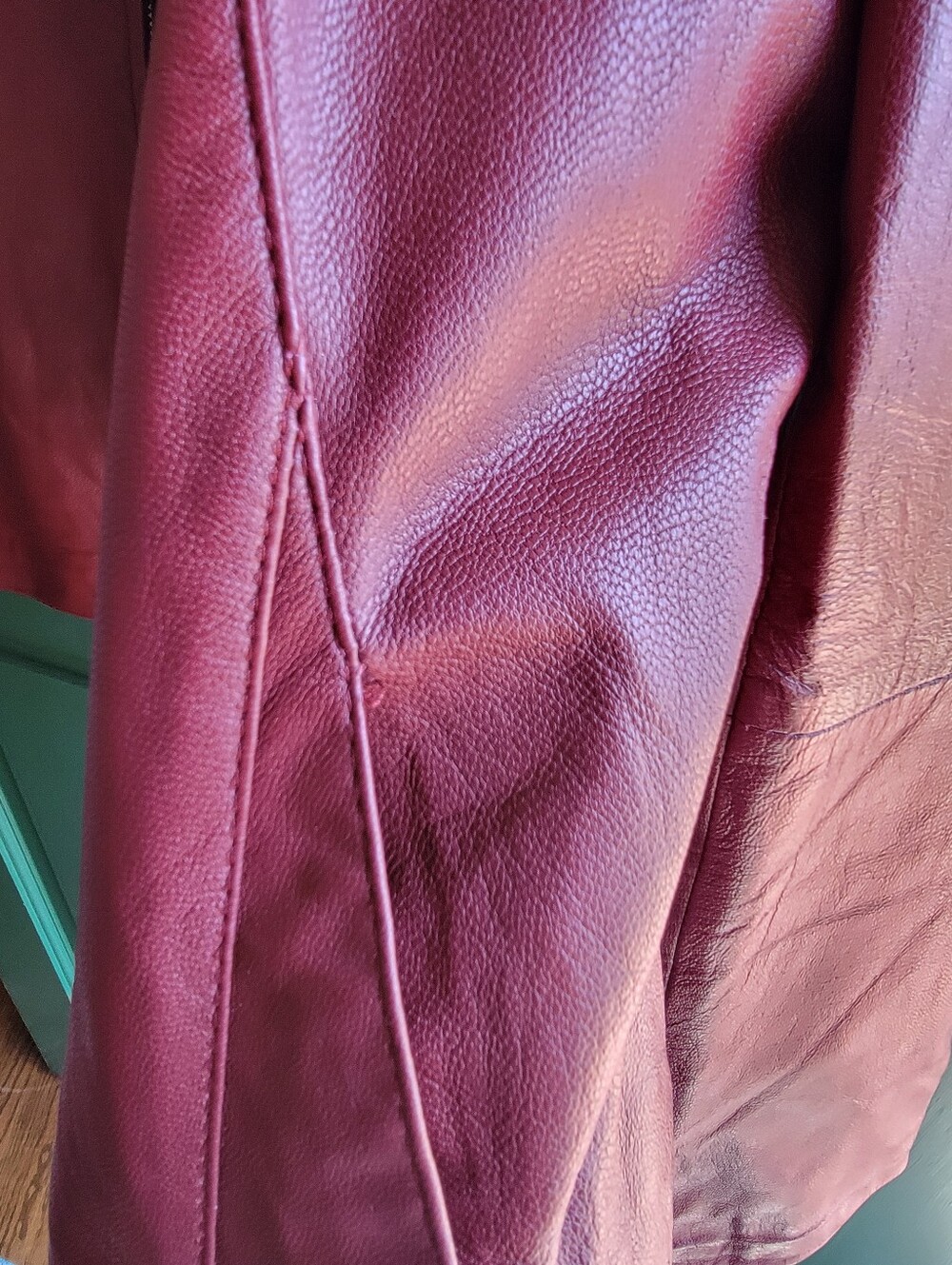 Vintage With TAGS Women’s Lamb Leather Jacket Pink/Red Sz 14 - Picture 4 of 5